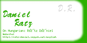 daniel ratz business card